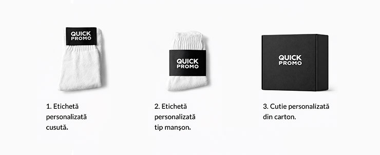 Ambalare sosete personalizate cu logo